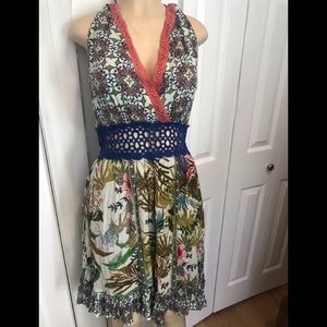 NWT Chelsea & violet dress flirty halter ruffle